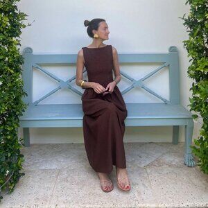 Hill House Brown Maxi Dress